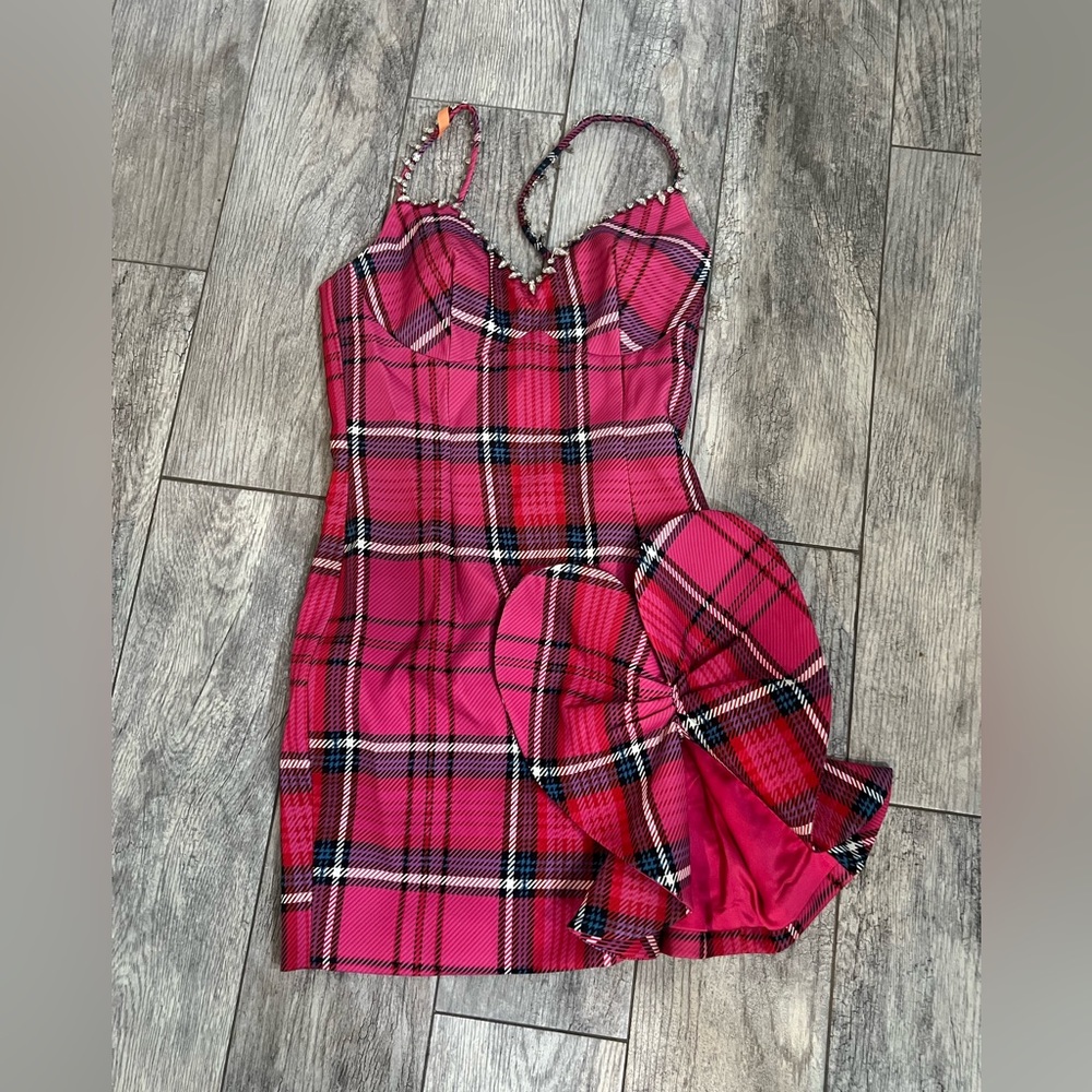 Sistaress Sweetheart bow mini dress size small